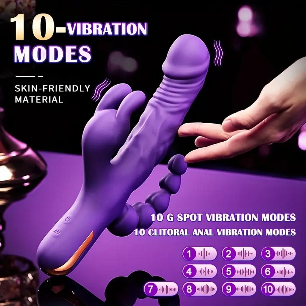 Big Rabbit 3 In 1Dildo.