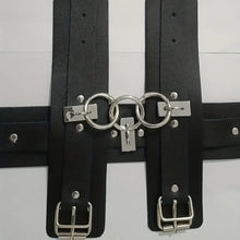 Load image into Gallery viewer, Bind Me BDSM Leather Bracelet With Collar.
