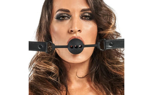 Breathable Silicone Ball Gag Black.