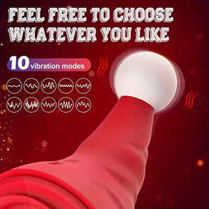 Cum with Christmas Santa Hat Vibrator.