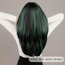 Load image into Gallery viewer, Emerald Dark Green Wig.
