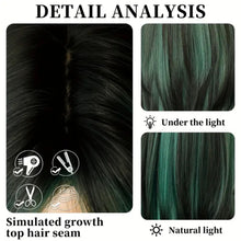 Load image into Gallery viewer, Emerald Dark Green Wig.
