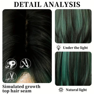 Emerald Dark Green Wig.