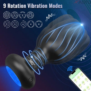 Flash Anal Plug Vibrator Remote Control Butt Plug.