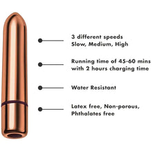 Load image into Gallery viewer, Golden Bullet Vibrator.
