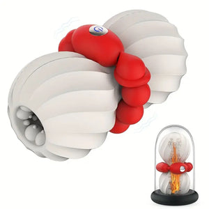 Heating Vibrating Cock Ring Anal Plug.