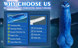 Knotted Thrusting Dildo Vibrator.