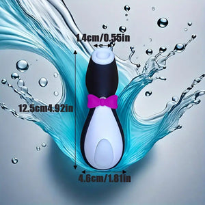 Penguin Pucker Mini Sucking Vibrator.