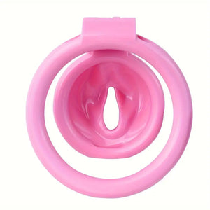 Pink Resin Chastity Cage.