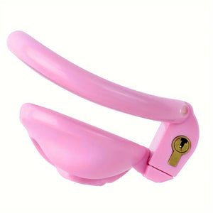 Pink Resin Chastity Cage.