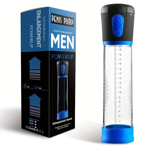 Power Up Waterproof Battery Style Electric Penis Pump.