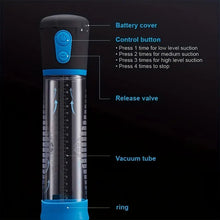 Load image into Gallery viewer, Power Up Waterproof Battery Style Electric Penis Pump.
