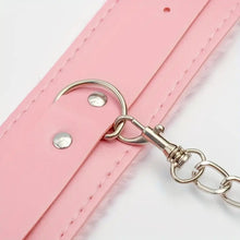 Load image into Gallery viewer, Pretty in Pink Punishment Wrist Cuffs.
