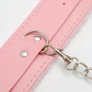 Pretty in Pink Punishment Wrist Cuffs.