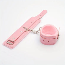 Load image into Gallery viewer, Pretty in Pink Punishment Wrist Cuffs.
