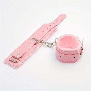 Pretty in Pink Punishment Wrist Cuffs.