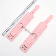 Load image into Gallery viewer, Pretty in Pink Punishment Wrist Cuffs.
