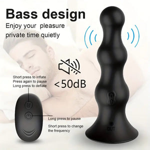 Remote Controlled Anal Vibrator Inflatable Butt Plug.