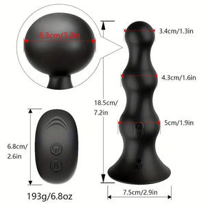 Remote Controlled Anal Vibrator Inflatable Butt Plug.