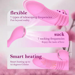 Rolling Beads Rabbit Dildo Vibrator.