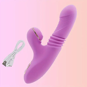 Rolling Beads Rabbit Dildo Vibrator.