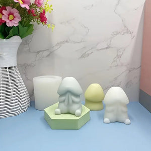 Silicone Spoof Penis Candle  Mold.