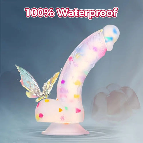 Sparkling Liquid Confetti Dildo.