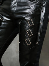 Load image into Gallery viewer, Steampunk Mens PU Leather Pants.
