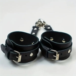 Sultry Adjustable Thigh Garter with Handcuffs.