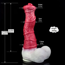 Load image into Gallery viewer, The Howling Dog Silicone Dildo.
