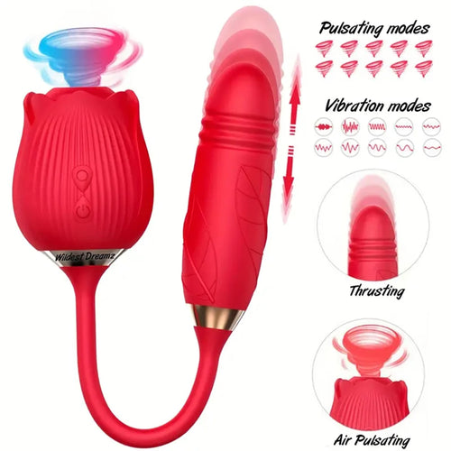 Wildest Dreams Rose Clitoral Stimulator Dildo.