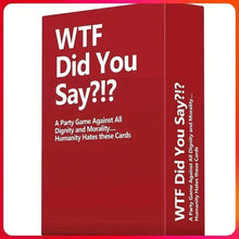 Load image into Gallery viewer, WTF Did You Say? Adult Party Card Game.
