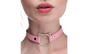 Pink Kinky Kitty Ring Slim Choker. - Beautiful Stranger 2020