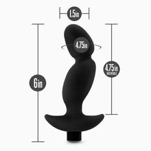 Load image into Gallery viewer, Anal Adventures Black Platinum Silicone Prostate Massager 04. - Beautiful Stranger 2020
