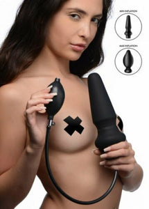 Ass Pand Large Inflatable Silicone Plug Black. - Beautiful Stranger 2020