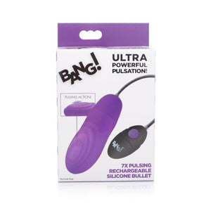 BANG! 7X Pulsing Rechargeable Bullet- Purple. - Beautiful Stranger 2020