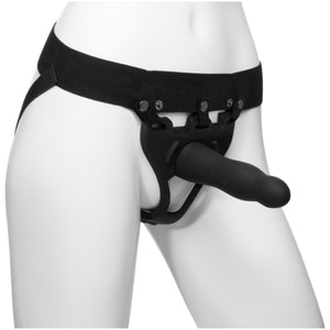 Be Daring 7in Bulbed Dong 2 Pc Hollow Silicone Strap-On Set BLK. - Beautiful Stranger 2020