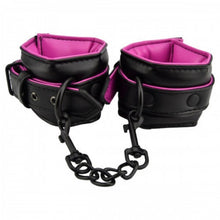 Load image into Gallery viewer, Bound To Please Ankle Cuffs Pink &amp; Black. - Beautiful Stranger 2020
