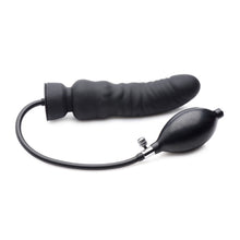 Load image into Gallery viewer, Dick Spand Inflatable Silicone Dildo Black. - Beautiful Stranger 2020
