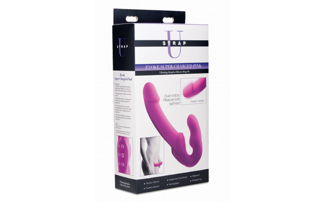 Evoke Pink Silicone Strapless Strap On. - Beautiful Stranger 2020