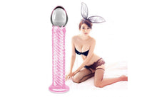 Load image into Gallery viewer, Glass Dildo Romance 7 Pink 7.5in. - Beautiful Stranger 2020
