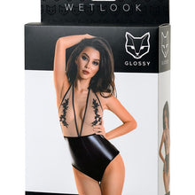 Load image into Gallery viewer, Glossy Wetlook Bodysuit Kiara - Black. - Beautiful Stranger 2020
