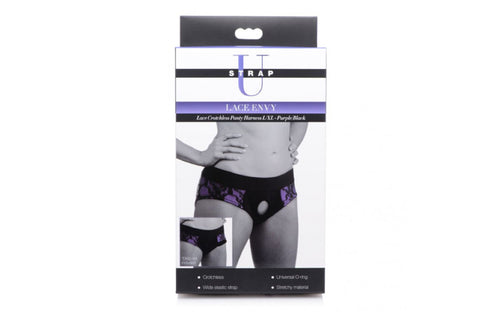 Lace Envy Panty Harness Purple L/XL. - Beautiful Stranger 2020