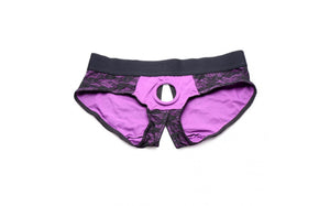 Lace Envy Panty Harness Purple S/M. - Beautiful Stranger 2020