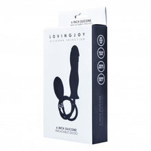 Load image into Gallery viewer, Loving Joy Black 6 Inch Silicone Inflatable Dildo. - Beautiful Stranger 2020
