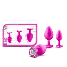 Load image into Gallery viewer, Luxe Bling Glitter Plugs Training Kit Pink With White Gems. - Beautiful Stranger 2020
