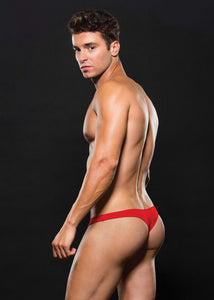 Microfibre Low Rise Zip Thong Red by Envy. - Beautiful Stranger 2020