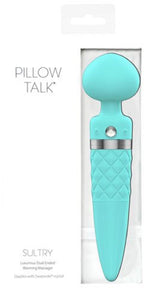 Pillow Talk Sultry Dual Ended Warming Massager Teal. - Beautiful Stranger 2020