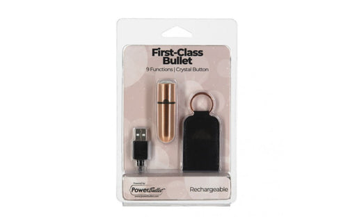 Power Bullet Crystal Rose Gold First Class Rechargeable Bullet. - Beautiful Stranger 2020