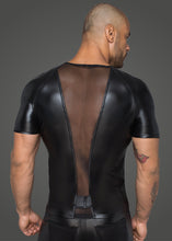 Load image into Gallery viewer, Power Wetlook Men T-shirt With 3D Net-Black. - Beautiful Stranger 2020
